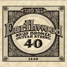 Струна для акустических гитар ERNIE BALL .040 Earthwood P01440, фото 